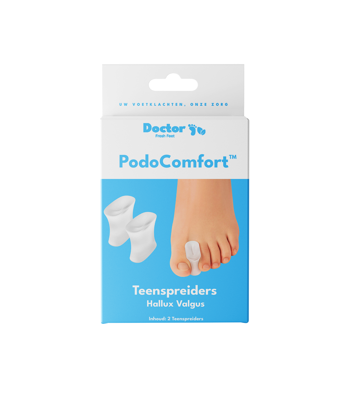 PodoComfort™ Hallux Valgus Teenspreider (2 Stuks)