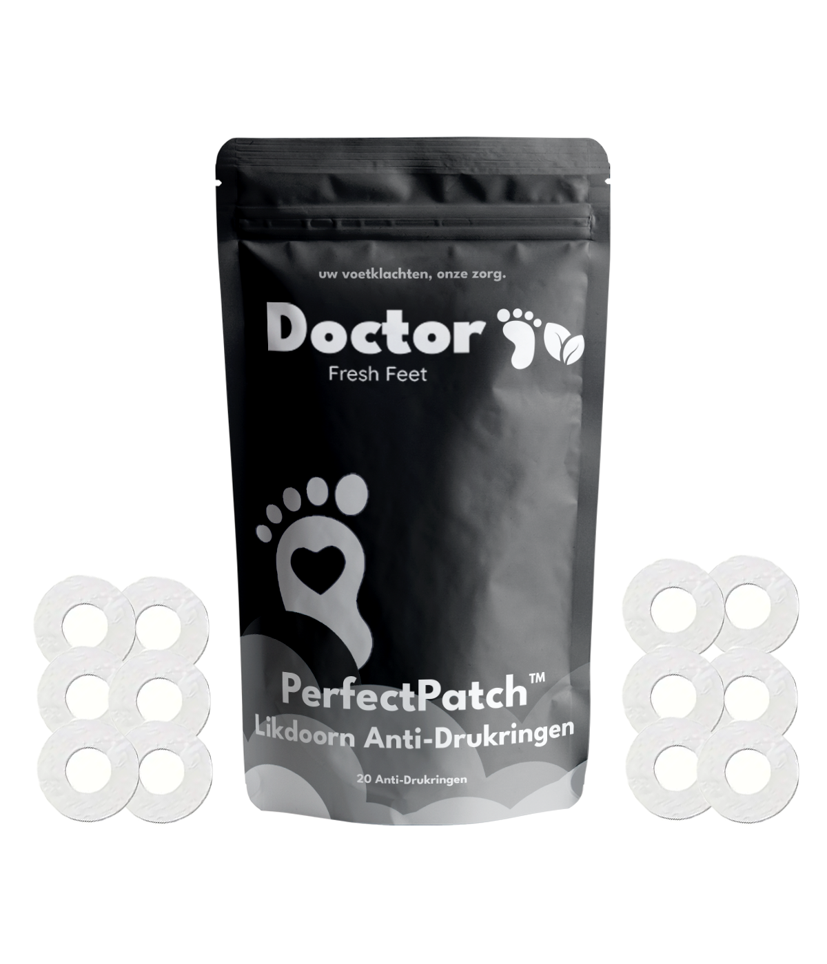 PerfectPatch™ Likdoorn Anti-Drukringen (20 Stuks)