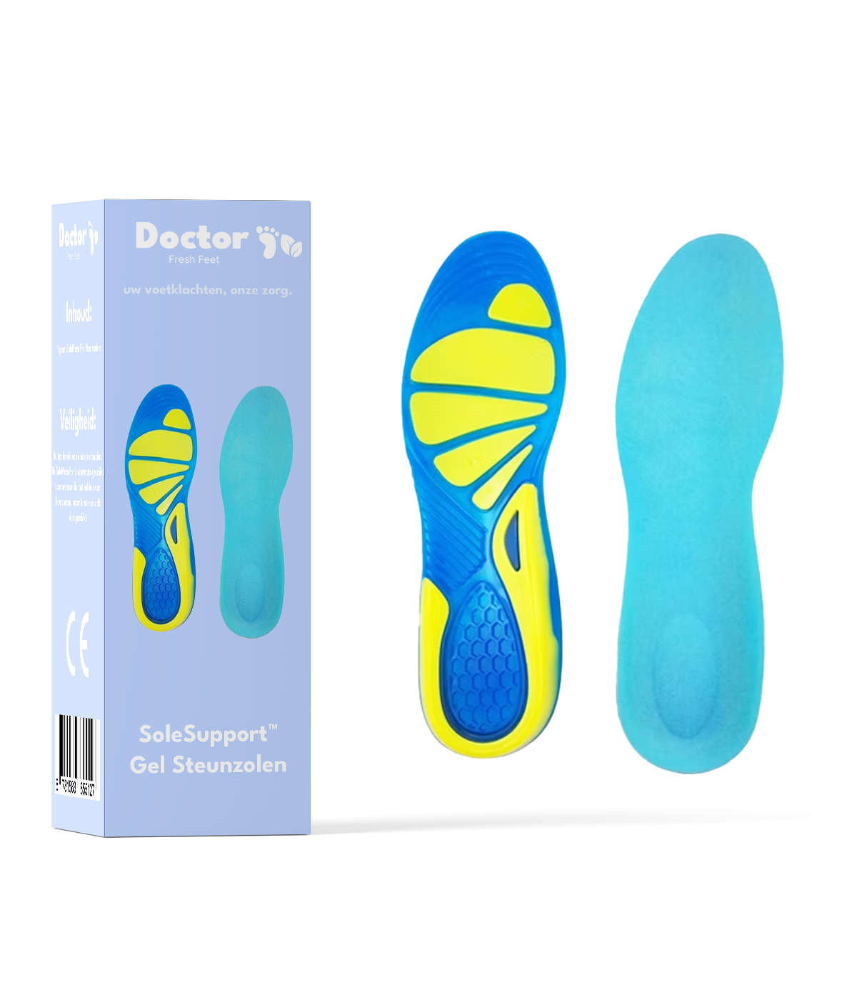 SoleSupport™ Gel Steunzolen (1 paar)